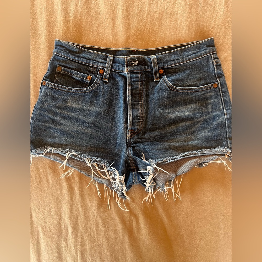 Levi 501 high waisted shorts. Size 28. Worn once